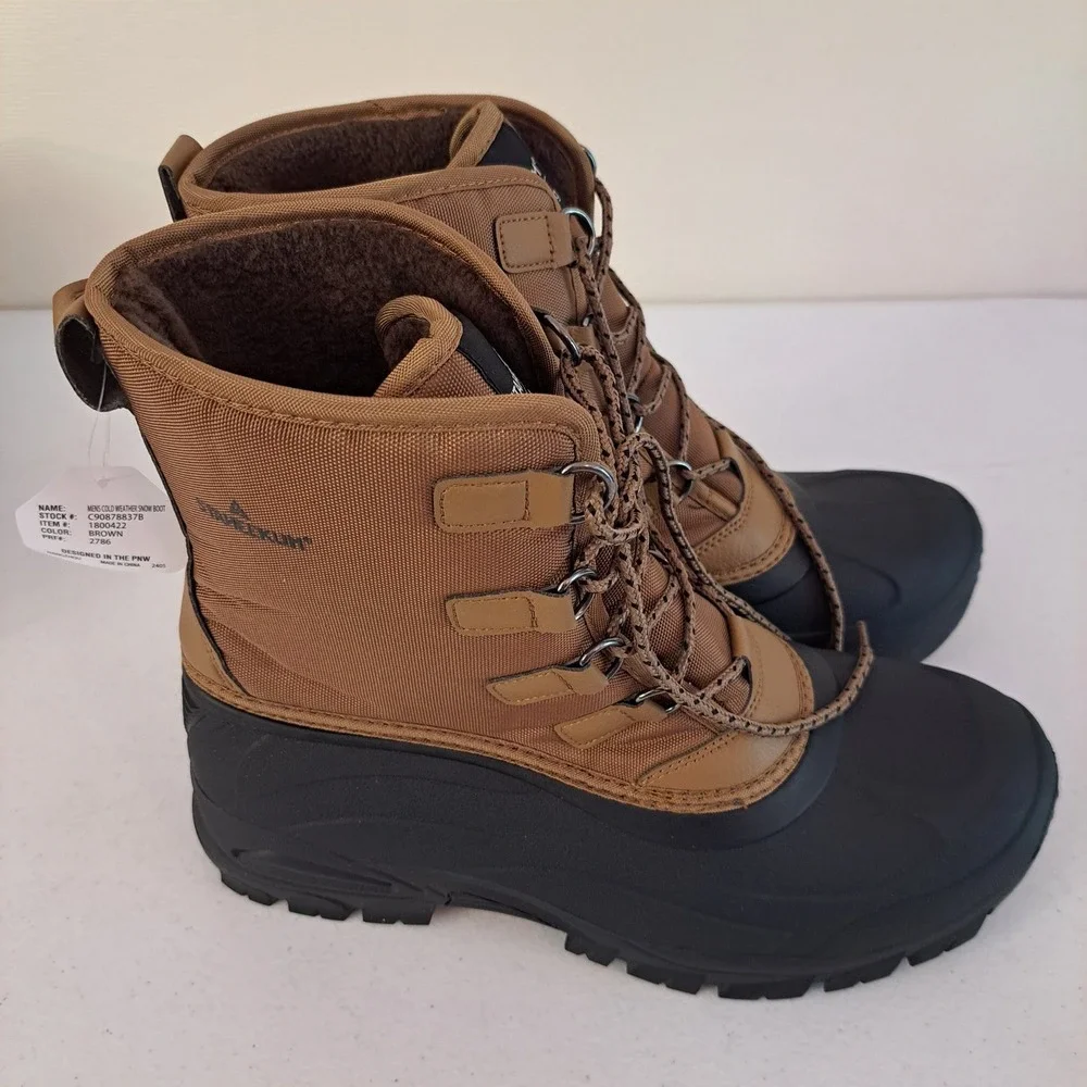 Staheekum Snow Boot Mens Size 13 Brown Insulated Waterproof -20F Rated 1260-798